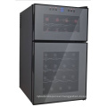 Smad OEM 24 Bottles Dual Zone Wine Cooler Wine and Beverage Fridge